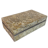 Large Brutalist Metal Lidded Box