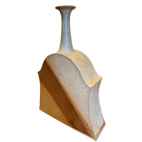 Tonal Studio Vase with Flared Neck