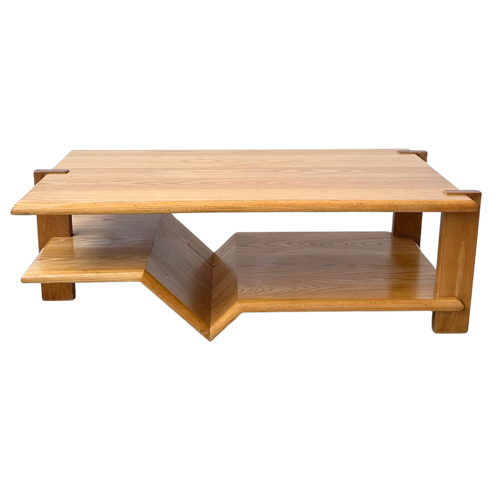 Split Level Italian Oak Coffee Table