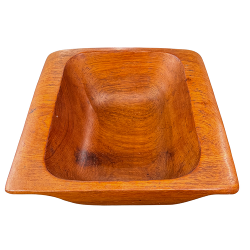 Square Turned Wood Bowl
