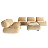 5 Piece Butter Velvet Modular Lounge Seating Set