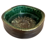 Dark Green Studio Pottery Bowl