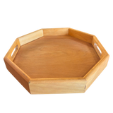 Octagonal Wood Serving Tray