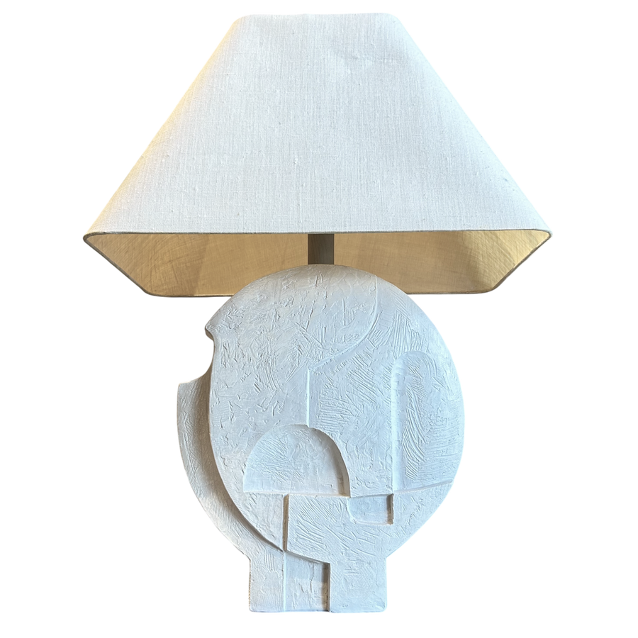 Postmodern Carved Plaster Table Lamp