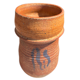 Medium Terracotta Vase with Abstract Motif