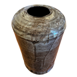 Tall Studio Vessel in Charcoal and Ash Glaze