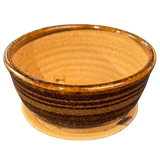 Small Ceramic Brown Glazed Planter