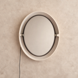 Space Age 'A41' Round Mirror with Lighting by Allibert, 1970s
