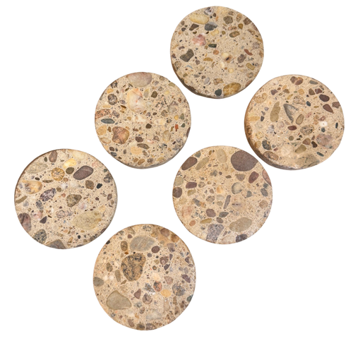 Set of 6 Mixed Stone Coasters