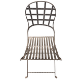 Sculptural Iron Folding Chair