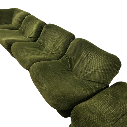 5 Piece Modular Spanish Olive Lounge Set