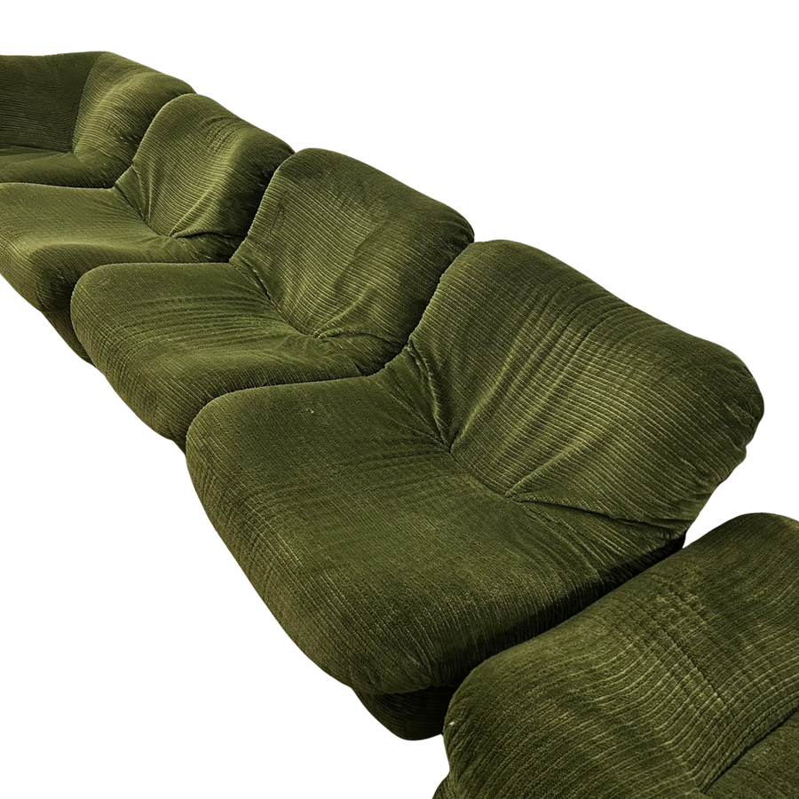5 Piece Modular Spanish Olive Lounge Set