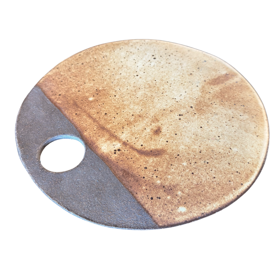 Studio Pottery Round Cheese Tray