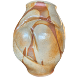 Large Sand and Rust Glaze Studio Ceramic Vase