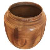 Brown Glazed Studio Ceramic Vessel