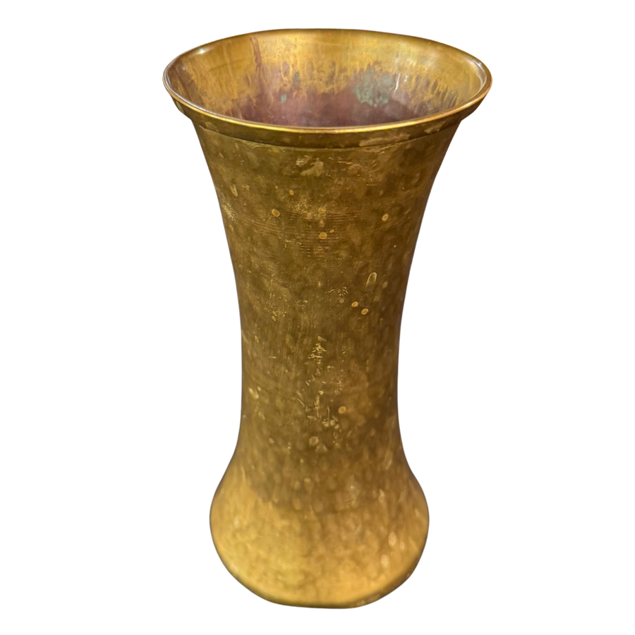Hammered Brass Vase