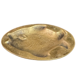 Carved Brass Fish Trinket Dish
