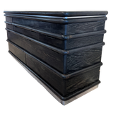 7 Drawer Ebony Oak Dresser by Jay Spectre for Century, 1980s