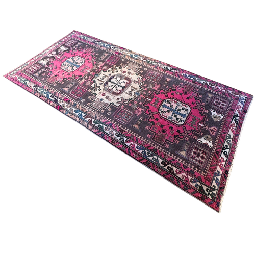 Vintage Pink Persian Area Rug