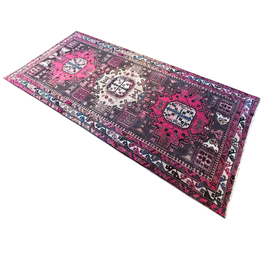 Vintage Pink Persian Area Rug