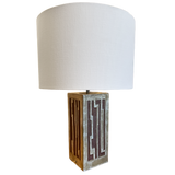 Mid Century Textured Ceramic Table Lamp