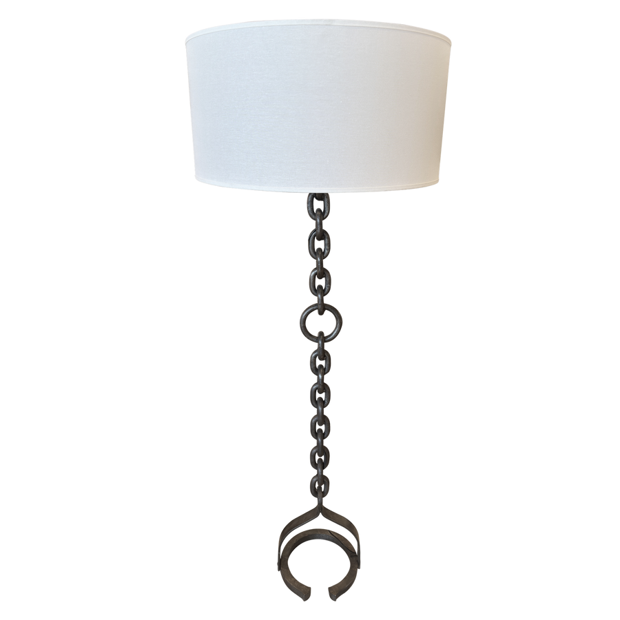 Vintage Spanish Iron Chain Floor Lamp