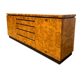 Italian Burlwood Dresser, 1970s