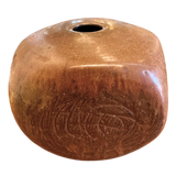 Squared Studio Vessel in Burnt Sienna Glaze