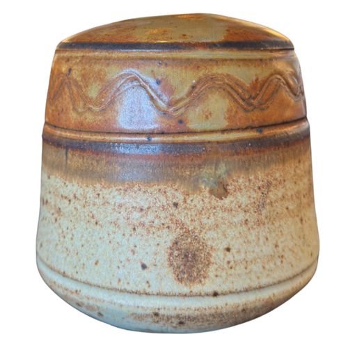 Small Zig Zag Detail Studio Pottery Pot