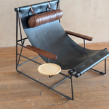 Leather Sling Lounge Chair by Tyler Hays and Made by BDDW