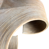 Italian Scrolled Pencil Bamboo Coffee Table, 1970s