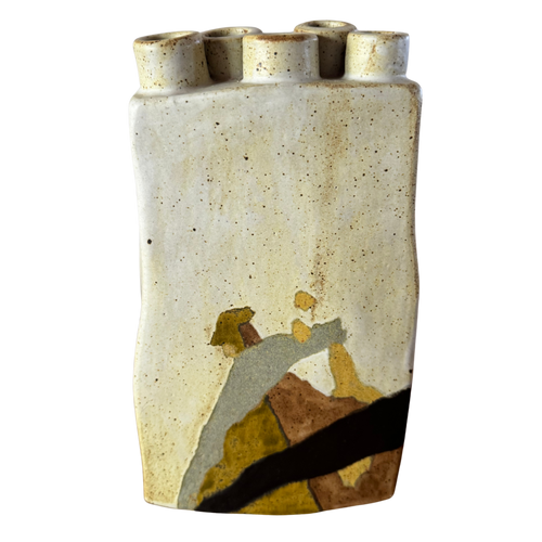 Abstract Multispout Studio Pottery Vessel