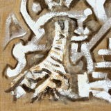 Vintage Tonal Abstract Art by Cecile Mass I