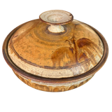 Drip Glaze Studio Pottery Lidded Vessel