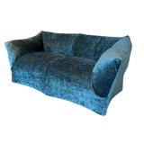 Tentazione Loveseat by Mario Bellini in Teal Velvet