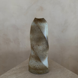 Sculptural Twisted Studio Pottery Vase