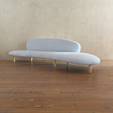 Freeform Sofa by Isamu Noguchi, Wood and Fabric, Vitra Germany 2002