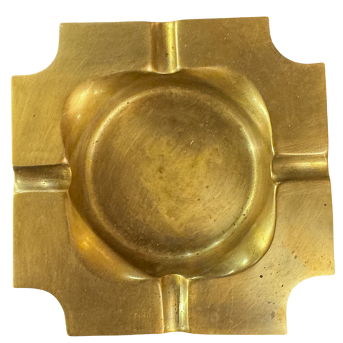 Square Brass Ashtray