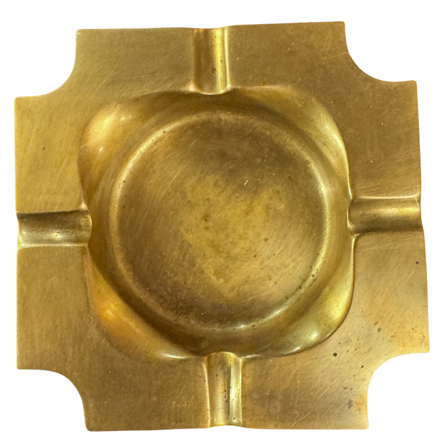 Square Brass Ashtray