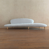 Freeform Sofa by Isamu Noguchi, Wood and Fabric, Vitra Germany 2002