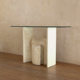 Vintage Carved Stone Console Table