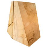 Pair of Cream Veined Marble Wedge Bookends