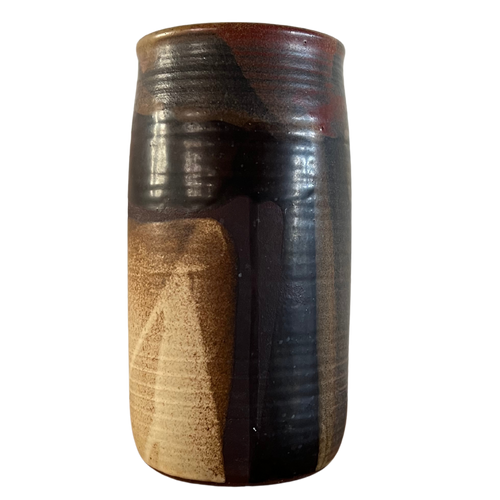 Drip Glaze Multicolor Ring Vessel