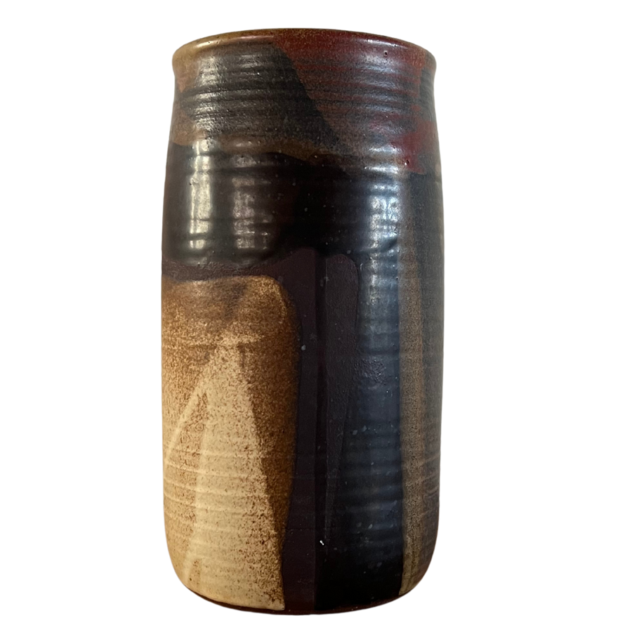 Drip Glaze Multicolor Ring Vessel