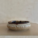 Axella Textured Earthtone Pottery Curved Bowl