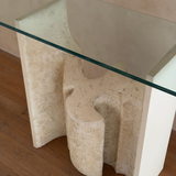 Vintage Carved Stone Console Table