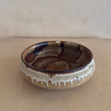 Axella Textured Earthtone Pottery Curved Bowl