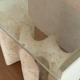 Vintage Carved Stone Console Table