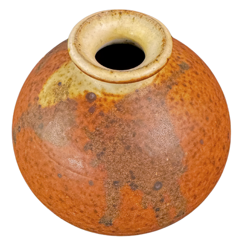 Burnt Orange Stoneware Vessel