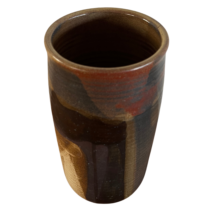 Drip Glaze Multicolor Ring Vessel